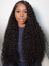 Double Drawn Water Wave Wig High Density Parting Max Full Lace Frontal Human Hair Wigs