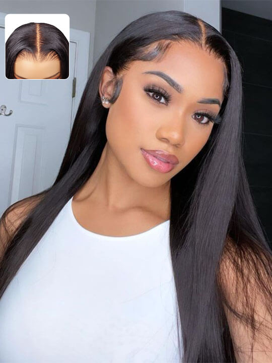 [Clearance] 6x4.5 Pre-Cut Lace & 6x6 T Part/13x4 Lace Front Human Hair Affordable Natural Look Wigs