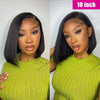 [Glueless Wig] Black Bob Wig Side Part 13x5x1 Mini Lace Wig Straight Human Hair Wigs - KissLove Hair