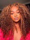 [Wear & Go] Pre-everything Glueless Highlight Kinky Curly 6x4.5/10x6 Lace Front Wigs