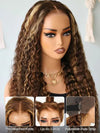 Kisslove Upgraded Invisi-Drawstring 360 Lace Wig Deep Wave Brown Highlights Human Hair Wigs - Kisslove Hair