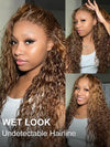 Kisslove Upgraded Invisi-Drawstring 360 Lace Wig Deep Wave Brown Highlights Human Hair Wigs - Kisslove Hair