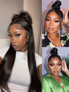 Kisslove Beginner Friendly Snug Fit 360 Lace Frontal Wig Bone Straight Hair Wigs With Invisi-Drawstring - Kisslove Hair