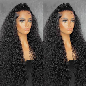 Jerry Curly 360 Transparent Lace Wigs Pre Plucked With Baby Hair Human Hair Wigs - Kisslove Hair