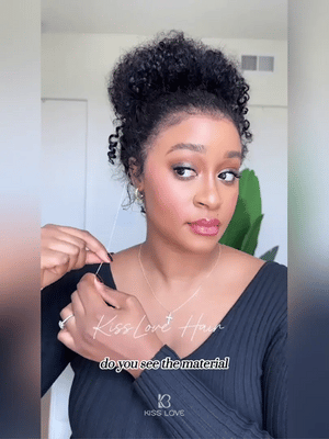 BOGO Invisi-Drawstring Kinky Curly Hair 360 Lace Wig Glueless Pre Everything Lace Wigs - KissLove Hair
