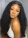 Kinky Curly Hair 13x4 HD Lace Frontal Wig Pre Plucked Pull and Go Glueless Real HD Lace Wig - KissLove Hair