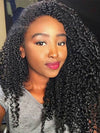[4C Wig] Kinky Edges Hairline Jerry Curly 13x4 13x6 HD Transparent Lace Wigs - KissLove Hair