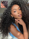 [4C Wig] 5x5 HD Lace Wig Kinky Curly Hairline Deep Wave 100% Human Hair Wigs