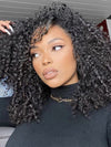 [4C Wig] Kinky Edge Kinky Curly/Kinky Straight Hair 6x4.5 Lace Front Wig Pre Everything Glueless Lace Wig