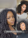 [4C Wig] Kinky Edge Kinky Curly/Kinky Straight Hair 6x4.5 Lace Front Wig Pre Everything Glueless Lace Wig