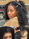 [4C Wig] Kinky Edges Hairline Jerry Curly 13x4 13x6 HD Transparent Lace Wigs - KissLove Hair