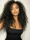 [4C Wig] 5x5 HD Lace Wig Kinky Curly Hairline Deep Wave 100% Human Hair Wigs
