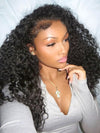 [4C Wig] Kinky Edges Hairline 13x4 13x6 HD Lace Front Wigs Water Wave Long Wigs - KissLove Hair