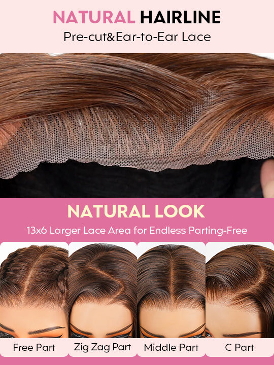 Honey Blonde Highlights 3D Body Wave Wig 5x5 13x4 13x6 Full Lace Frontal Human Hair Wigs - KissLove Hair