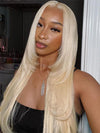 Layered 613 Blonde Wig 13x4 HD Lace Front Human Hair Wigs Brazilian Straight Hair - KissLove Hair