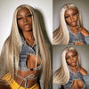 Barbie Blonde Balayage On Brown Hair 13x4 HD Transparent Lace Human Hair Wigs - KissLove Hair