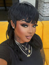 Mullet Haircut Machine Made Pixie Short Wig None Lace Glueless Human Hair Wig
