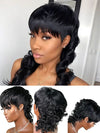 Mullet Haircut Machine Made Pixie Short Wig None Lace Glueless Human Hair Wig