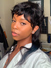 Mullet Haircut Machine Made Pixie Short Wig None Lace Glueless Human Hair Wig