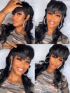 Mullet Haircut Machine Made Pixie Short Wig None Lace Glueless Human Hair Wig
