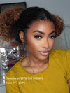 Kisslove Ombre Brown Glueless Water Wave Wig Chocolate Brown Hair Invisi-Drawstring Cap 360 Lace Wig