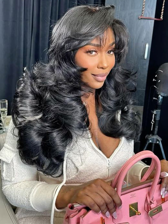 250% Density Peacock Curls 13X6 Full Lace Frontal Glueless Wig Pre Styled Ready to Wear Wig
