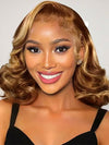 Pre Styled Side Part Colored Body Wave Bob Wig Glueless Drawstring Ready to Go Wigs