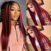 Red Highlight Wig Full 13x6 Lace Frontal Human Hair Wigs- KissLove Hair
