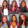 Red Highlight Wig Full 13x6 Lace Frontal Human Hair Wigs- KissLove Hair