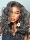 Glueless Salt and Pepper 3D Body Wave 13x4 Lace Front Lace Wigs For Women