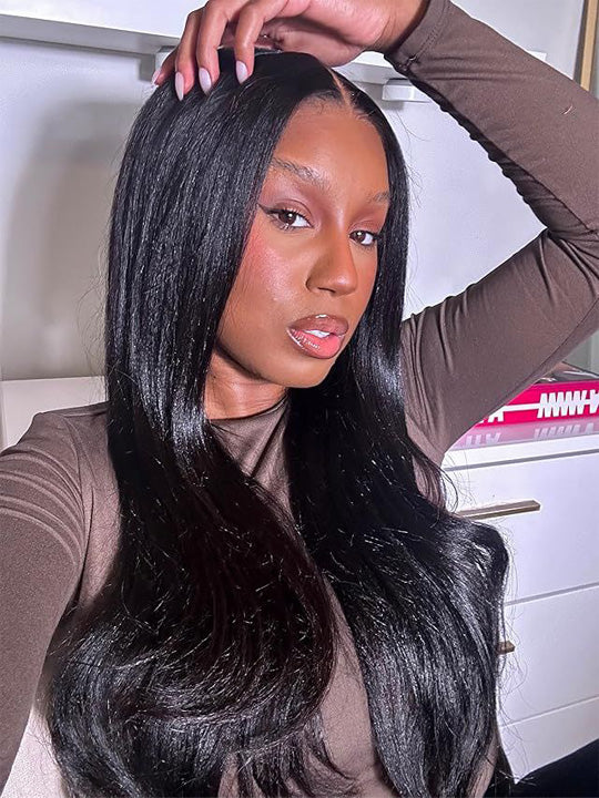 BOGO Glueless 10x6 Parting Max Lace Front Wig Pre Plucked Put On & Go Human Hair Wigs