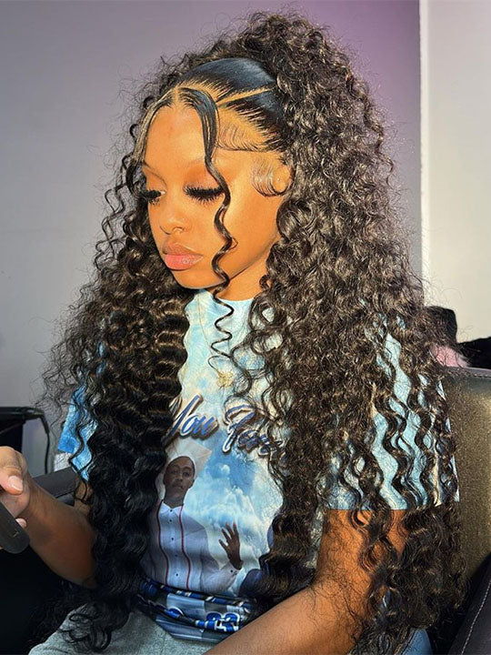 Kisslove Invisi-Drawstring Water Wave 360 Lace Frontal Wig Pre Everything Glueless Lace Wigs - Kisslove Hair