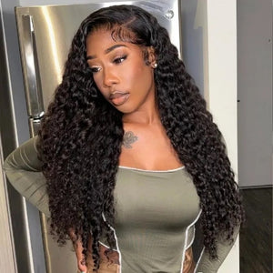 Water Wave 3 Bundles with 13*4 HD Lace Frontal 10A Brazilian Human Hair Weave - KissLove Hair