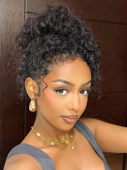 [Flash Deal] Invisi Drawstring 360 Lace Wig 3D Body Wave / Water Wave / Kinky Curly Wig on Sale