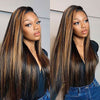 [Wear & Go] Air Cap Wig Highlight Hair Glueless 5x5 Lace Wig 14A Virgin Human Hair