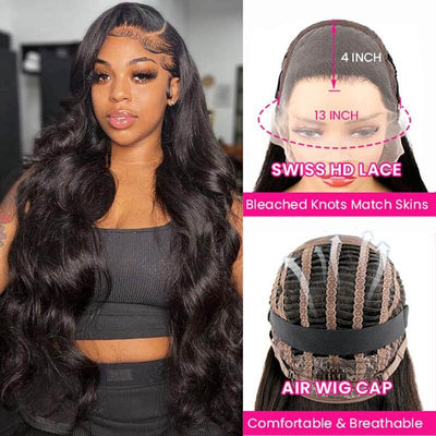 Wear & Go Air Wig 3D Body Wave 13x4 Lace Wigs - KissLove Hair