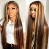 [Wear & Go] Air Wig Highlight P4/27 13x4 Lace Wigs 14A Straight Virgin Hair