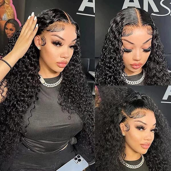 [Wear &amp; Go] Air Wig Jerry Curly 13x4 Lace Wigs 14A Cheveux Vierges