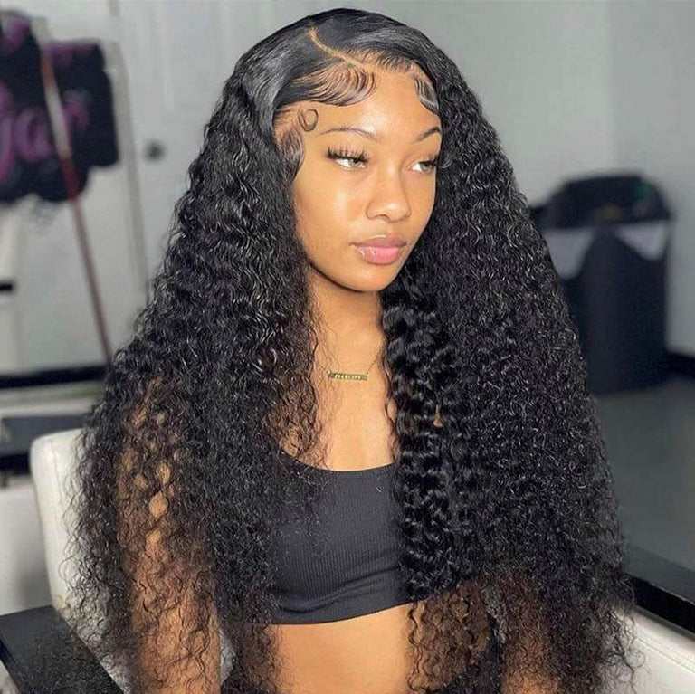 [Wear &amp; Go] Air Wig Jerry Curly 13x4 Lace Wigs 14A Cheveux Vierges