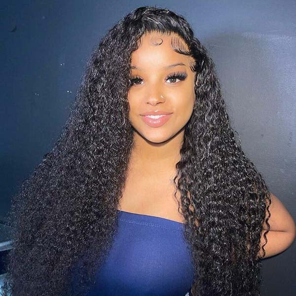 [Wear &amp; Go] Air Wig Jerry Curly 13x4 Lace Wigs 14A Cheveux Vierges