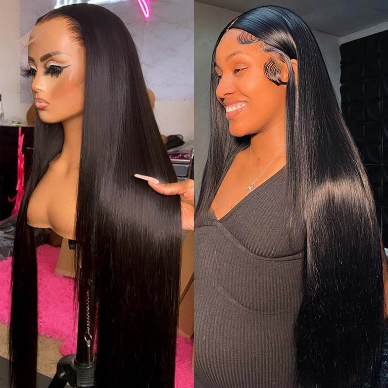 [Wear &amp; Go] Perruque Air soyeuse droite 13x4 HD Lace Wigs 14A cheveux vierges