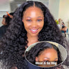 [Wear & Go] Air Wig Deep Curly 13x4 Lace Wigs 14A Virgin Hair
