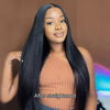 kisslovehair wear go glueless lace wig kinky straight hair after straightened