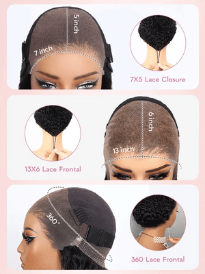 Wet & Wavy Straight To Water Dream Curl Lace Wig 2-In-1 Glueless Put On And Go Human Hair Wig - KissLove Hair