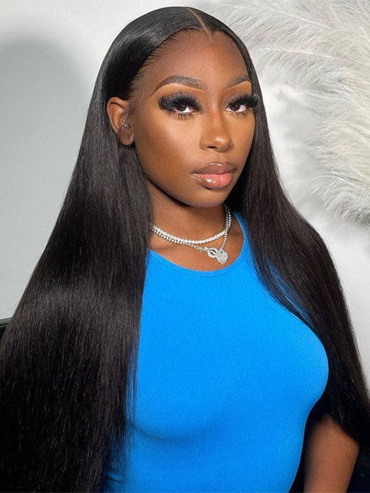 [Clearance] 6x4.5 Pre-Cut Lace & 6x6 T Part/13x4 Lace Front Human Hair Affordable Natural Look Wigs