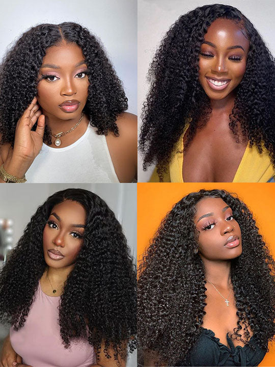 [Clearance] 6x4.5 Pre-Cut Lace & 6x6 T Part/13x4 Lace Front Human Hair Affordable Natural Look Wigs