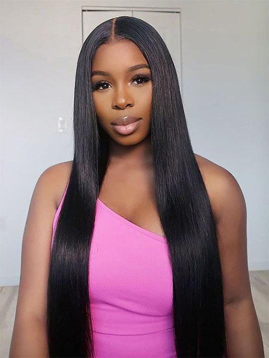 [Clearance] 6x4.5 Pre-Cut Lace & 6x6 T Part/13x4 Lace Front Human Hair Affordable Natural Look Wigs