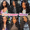 Loose Wave 3 Bundles With 13x4 HD Lace Frontal Closure 10A Brazilian Human Hair - KissLove Hair