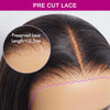 Pre-bleached Tiny Knots 13x4 Lace Frontal Wig Yaki Straight Human Hair Wigs