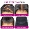 pre-everything wig details - pre-bleached knots, pre-plucked hairline, pre-cut lace, elastic band - kisslovehair